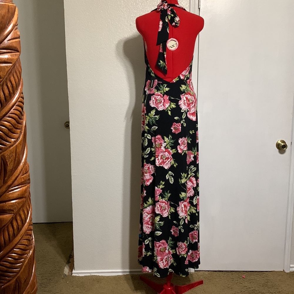 Express Multiple Color Maxi Dress with front Slit Size M - Picture 2 of 2